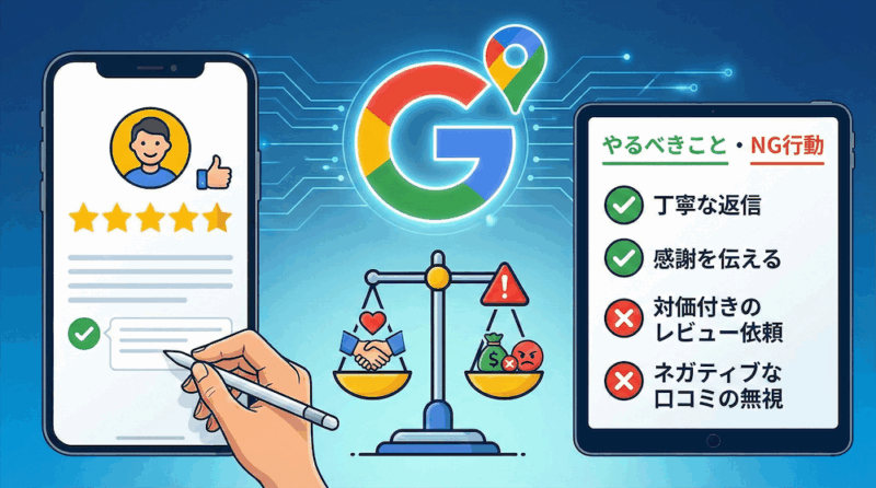 Google口コミの返信方法と返信例を解説！NGな口コミ依頼方法に注意