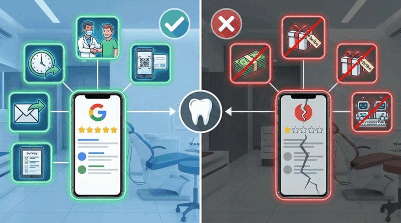 歯科医院のGoogle口コミの効果的な集め方5選！今すぐ辞めるべきヤバい施策3つ